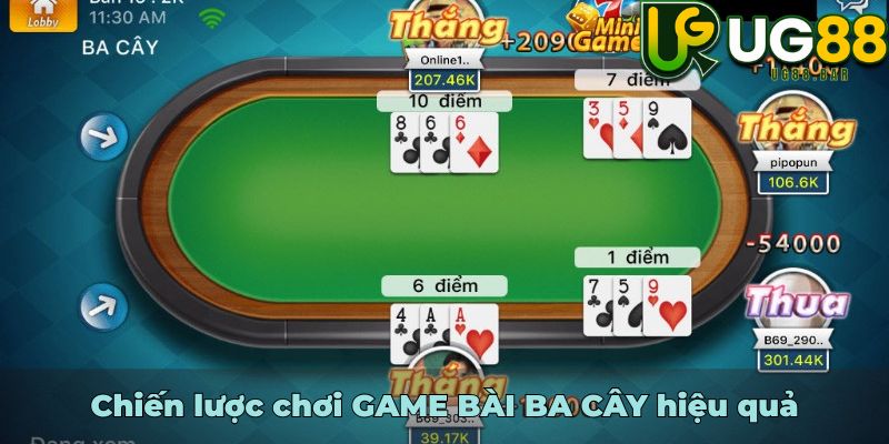 Chiến lược chơi GAME BÀI BA CÂY hiệu quả