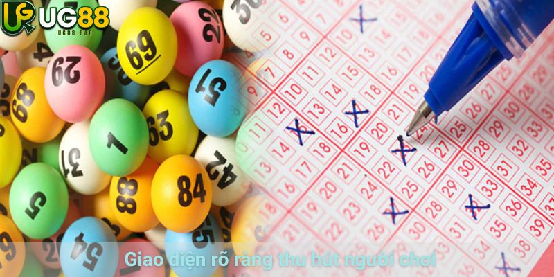Xổ Số UG88 – Khám Phá Sảnh Quay Số Trực Tuyến Đa Dạng 2 Giao diện sảnh xổ số rõ ràng thu hút người chơi